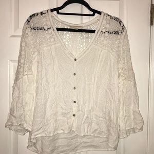 Beachy lace crochet top